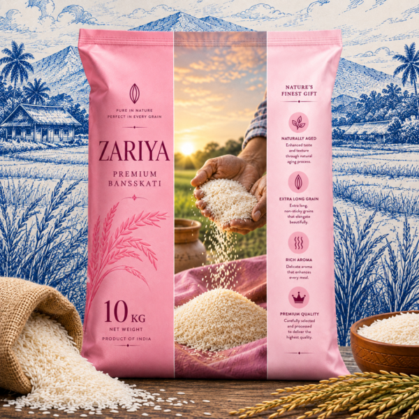 Zariya Premium Banskati Rice | A-Min Rice Mills | Pack Of 1