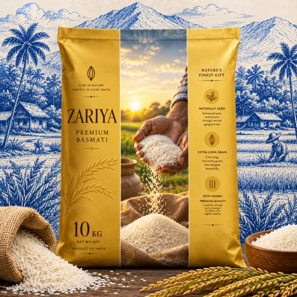 Zariya Premium Basmati Rice | A-Min Rice Mills | Pack Of 1