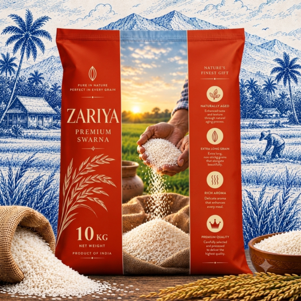 Zariya Premium Swarna Rice | A-Min Rice Mills | Pack Of 1